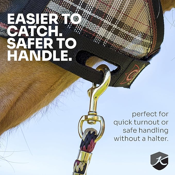 Kensington 90% UV Fly Mask CatchMask UViator - Without Ears & Forelock Freedom Web Trim Size: X.Large Color: 500 - Desert Sand