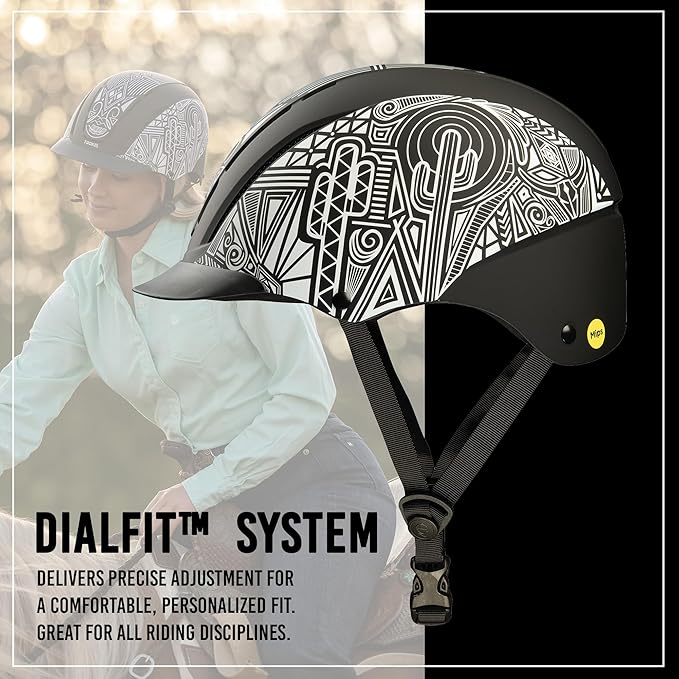 Troxel Spirit MIPS Technology Full Coverage Horse Riding Helmet, Horseback Riding Gear for Equestrians, Large (7-3/8-7-3/4), Desert Shadows