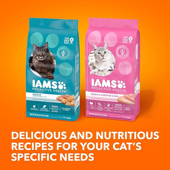 IAMS Proactive Health Adult Healthy Dry Cat Food with Real Salmon, 7 lb. Bag