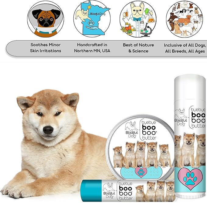 The Blissful Dog 1 oz TIN Shiba Inu Booboo Butter