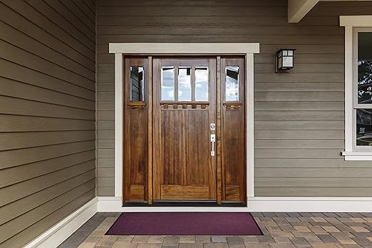 WaterHog Diamond | Commercial-Grade Entrance Mat with Rubber Border – Indoor/Outdoor, Quick Drying, Stain Resistant Door Mat (Evergreen, 3' x 10')