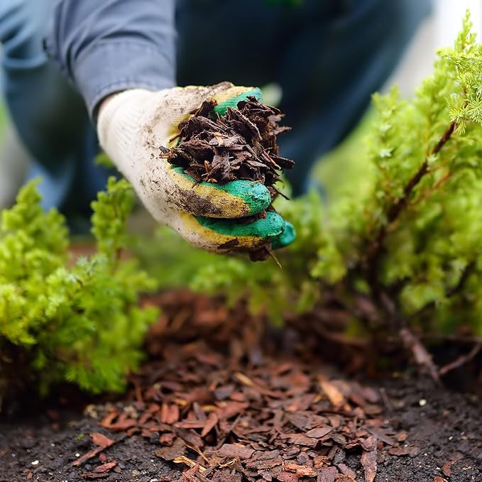 Premium Brown Wood Mulch for Landscaping, Gardens, Lawns, Potting Media, and Potted Plants (0.7 CF - 20 L - 21 QTS)