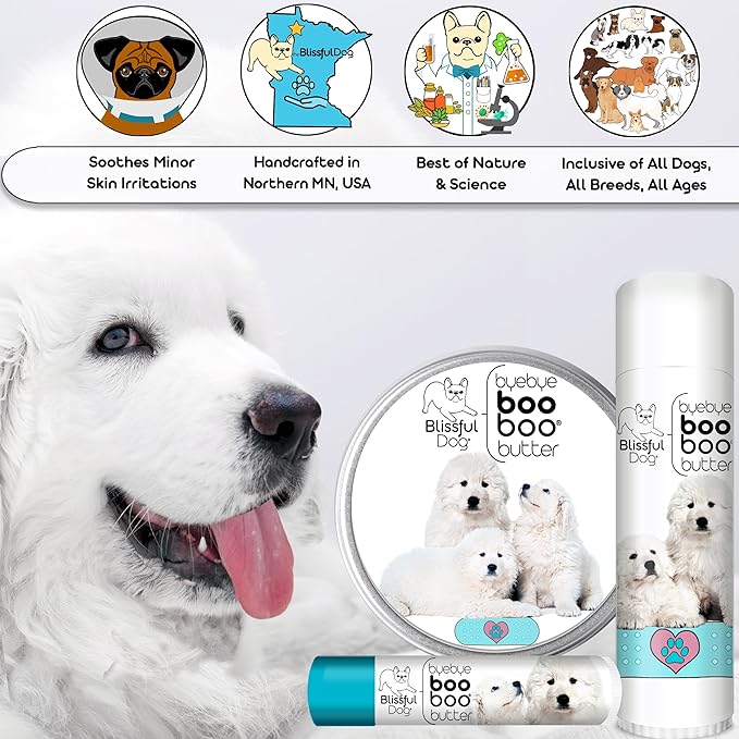 The Blissful Dog 4 oz TIN Great Pyrenees Booboo Butter