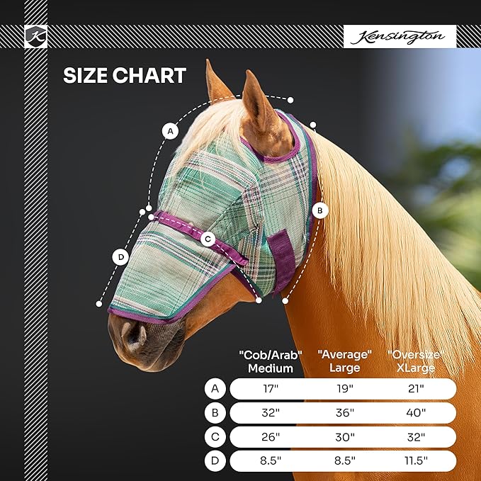 Kensington Signature Fly Mask with Removable Nose Piece