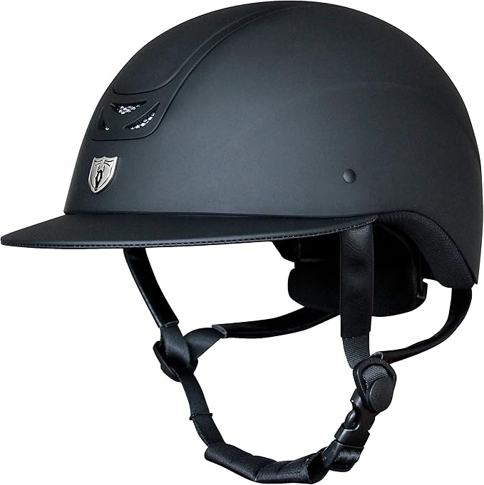 TIPPERARY EQUESTRIAN Horse Riding Helmet - Royal Wide Brim - English Style Protective Horseback Riding Apparel - Safety Helmet with Cooling Ventilation