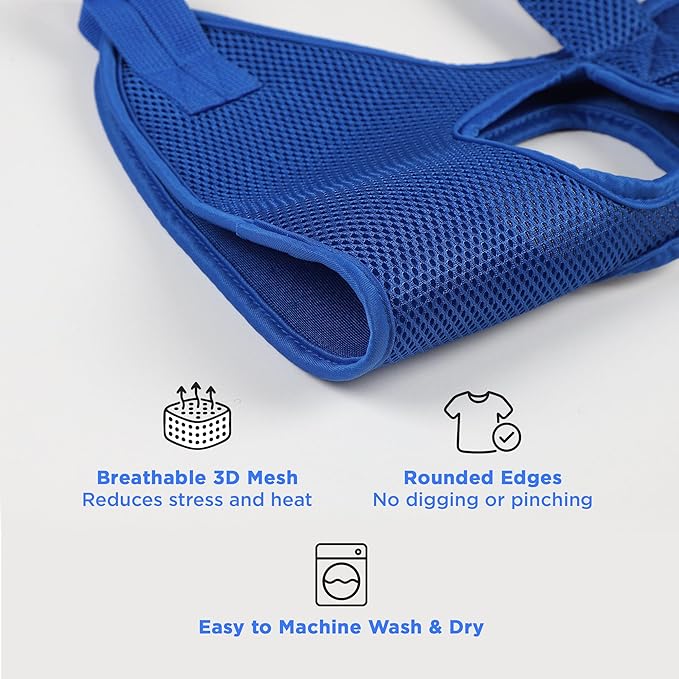 Pet Grooming Hammock for Cats & Small Dogs – Nail Clipping Kit with Sling, Clippers, File, Glove, Straps & Carabiners – Ideal for Trimming & Ear Cleaning – [S/XS] (Black, Small)