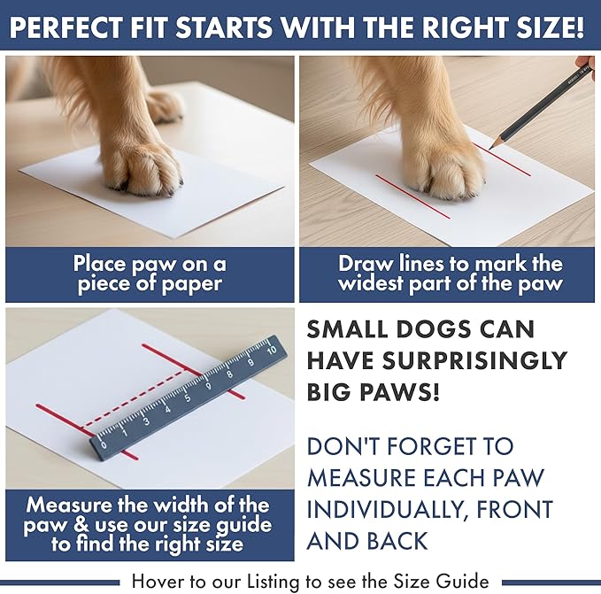 Spark Paws Dog Shoes, Waterproof Dog Boots for Medium to Large Dogs, Non Slip, Breathable Dog Booties and Paw Protectors - 4PCS Doggie Hiking Boots with Reflective Straps, Blue Camo, Size 1