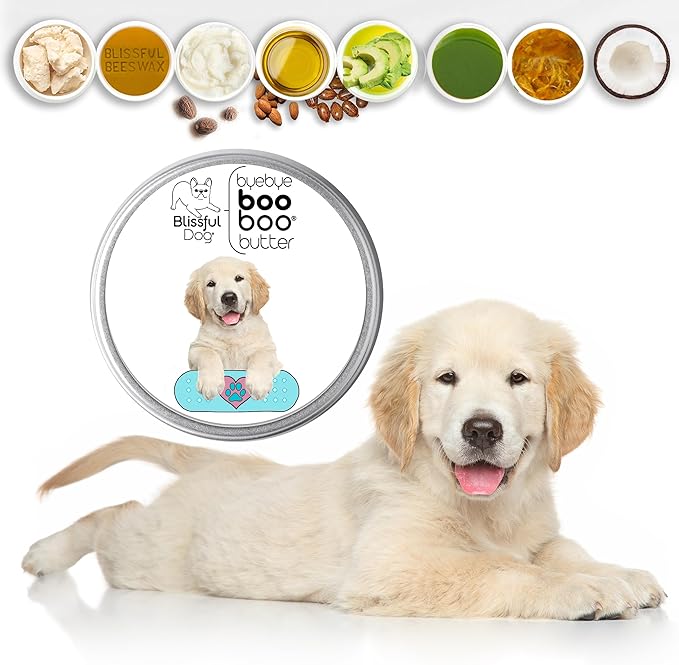 The Blissful Dog 4 oz TIN Golden Retriever Booboo Butter