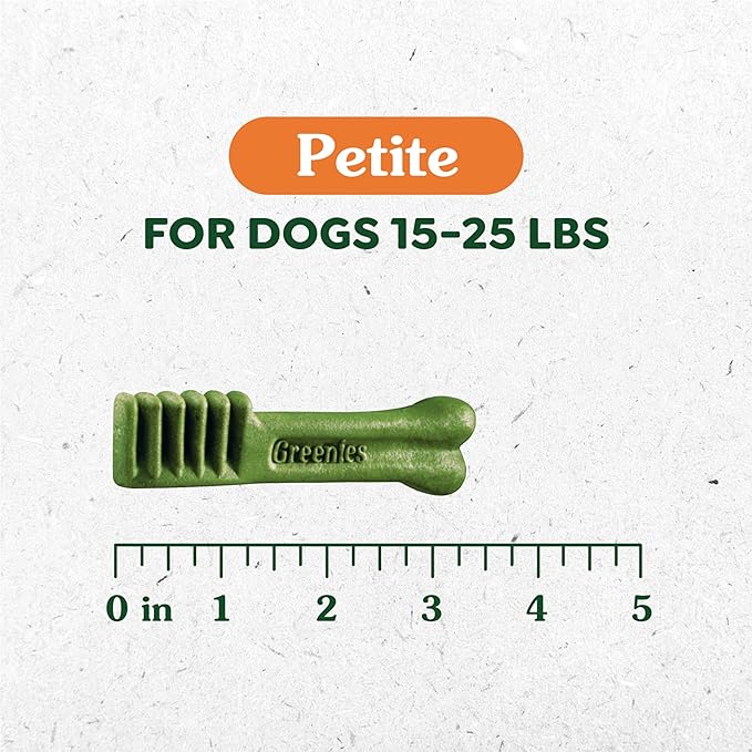 Greenies Petite Dental Dog Treats, Sweet Potato Flavor, 36 oz. Pack (60 Treats)