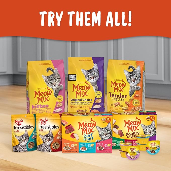 Meow Mix Original Choice Dry Cat Food, 18 Ounce (Pack of 6)