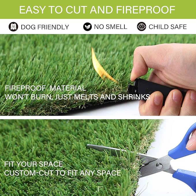 Fake Grass for Dogs to Pee on, Artificial Grass for Dogs , Dog Pee Pads Extra Large, Outdoor Grass Mats, Washable, 5x10FT Puppy Potty Training Rug, Strong Permeability, Washable