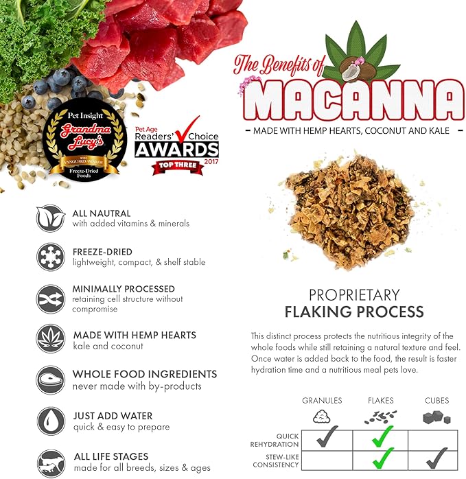 Grandma Lucy's Macanna Beef Dog Food - 8lb