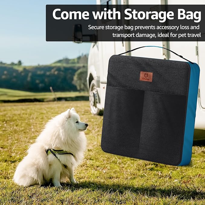 PJYuCien Dog Playpen Plus Storage Bag, 32" H 8 Panels Puppy Pen with Square Bottom, Heavy Duty Dog Fence for Puppies/Small Dogs