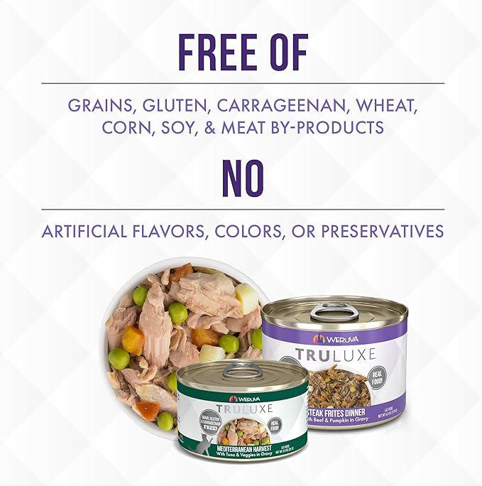 Weruva TruLuxe Cat Food, Pretty in Pink with Wild-Caught Salmon in Gravy, 3oz Can (Pack of 24)