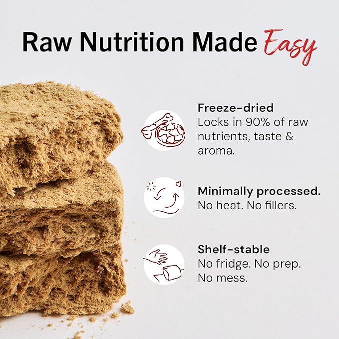 Stella & Chewy's Freeze-Dried Raw Dinner Patties - Absolutely Rabbit Recipe - High Protein Grain-Free Puppy & Dog Food - Perfect For Picky Eaters - 5.5 oz