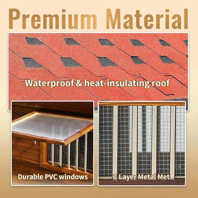 Big Dog House Outdoor, Dog Houses for Large Dogs Outside,Luxury Pet House Waterproof, Warm Dog Houses with Waterproof Roof for All Seasons, 3XL