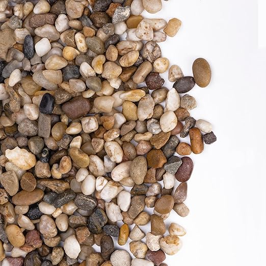 2.5 lbs Drainage Rocks for Potted Plants, 1/5 Inch Small Pebbles for Indoor Plants, Decorative Gravel for Vases, Bamboo, Succulent, Terrarium, Crafts, Cactus