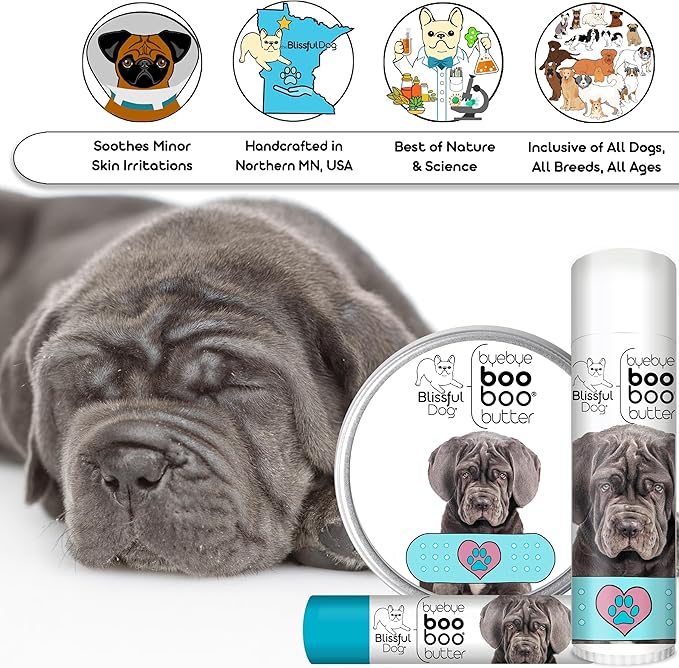 The Blissful Dog 1 oz TIN Neapolitan Mastiff Booboo Butter