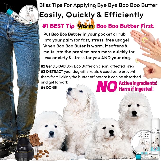 The Blissful Dog 4 oz TIN Great Pyrenees Booboo Butter
