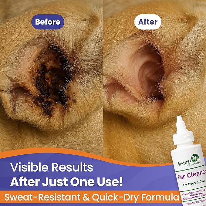 Ear Cleaner for Pets, 4-Ounce (90712)