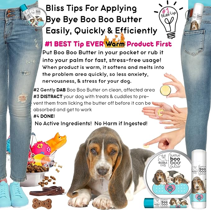 The Blissful Dog .15 oz Tube Basset Hound Booboo Butter