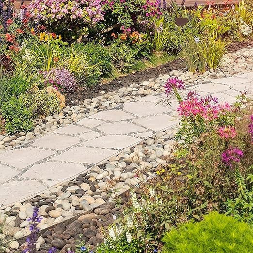 White River Rocks 40lbs, 2-3 Inch Natural Unpolished Bulk Pebbles, Hand-Picked Premium Stones for Landscaping and Garden Design Fish Tank, Flower Pots, Pathways and Backyard