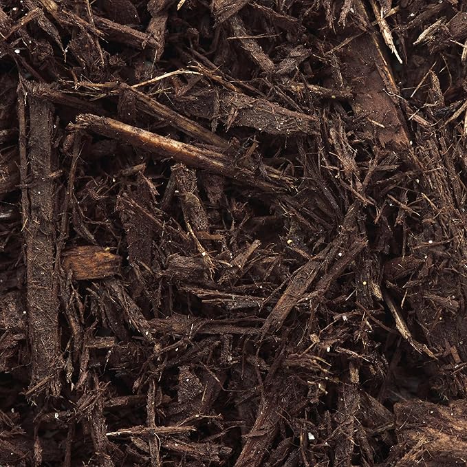 Premium Brown Wood Mulch for Landscaping, Gardens, Lawns, Potting Media, and Potted Plants (0.2 CF - 4.8 L - 5 QTS)