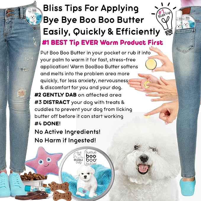 The Blissful Dog Bichon Frise Boo Boo Butter, 0.50-Ounce