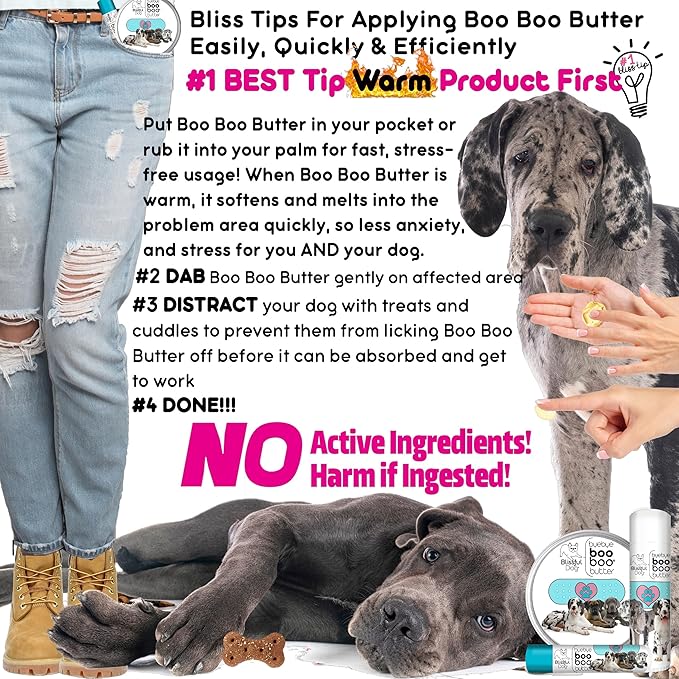 The Blissful Dog .50 oz Tube Great Dane Booboo Butter