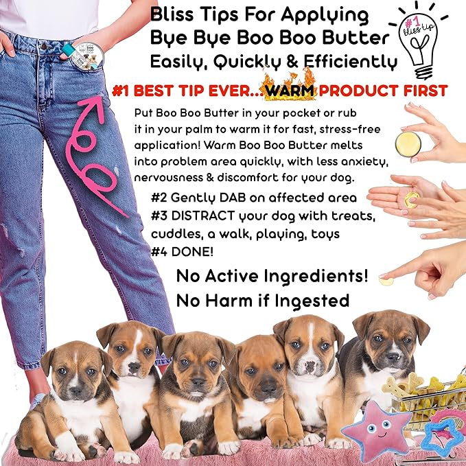 The Blissful Dog 4 oz TIN American Staffordshire Terrier Booboo Butter