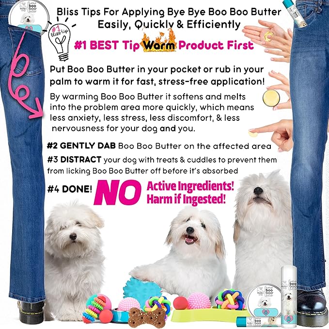 The Blissful Dog Coton De Tulear Boo Boo Butter, 1 oz