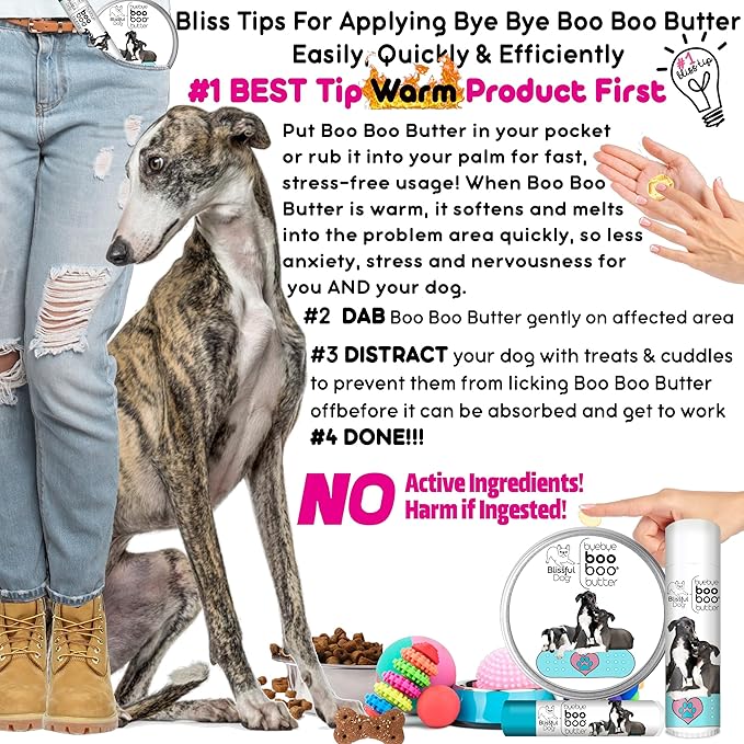 The Blissful Dog Greyhound Boo Boo Butter, 1-Ounce