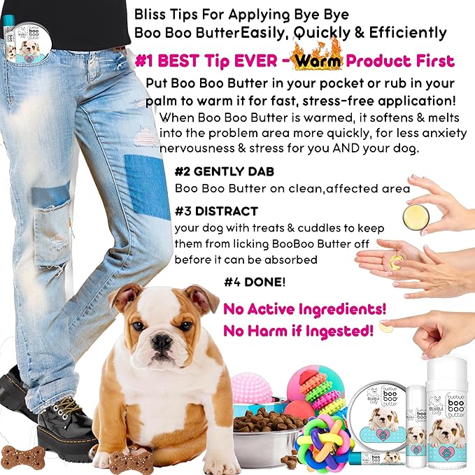 The Blissful Dog 1 oz TIN Bulldog Booboo Butter