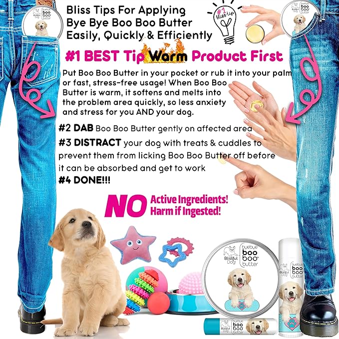 The Blissful Dog 2 oz TIN Golden Retriever Booboo Butter