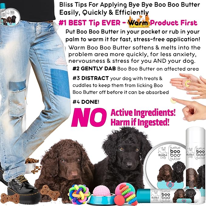 The Blissful Dog Curly-Coat Retriever Boo Boo Butter, 0.15-Ounce