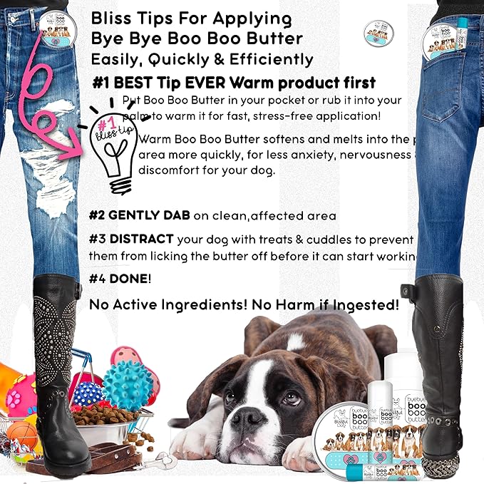 The Blissful Dog 4 oz TIN Boxer Booboo Butter
