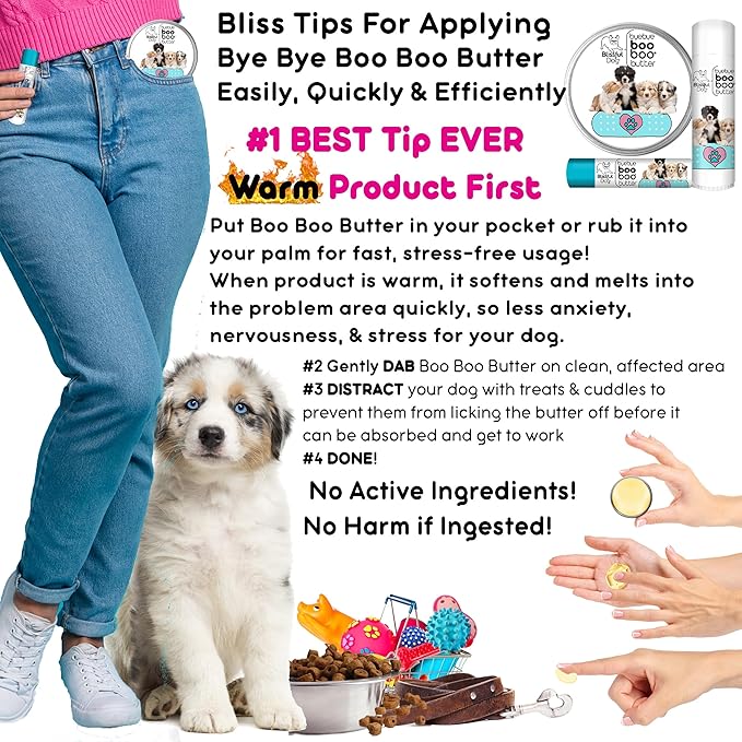 The Blissful Dog .50 oz Tube Australian Shepherd Booboo Butter