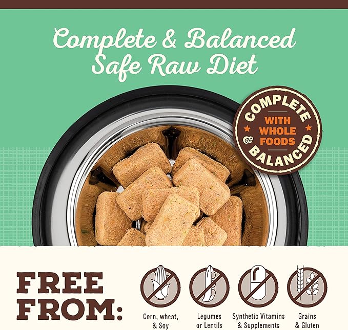 Primal Freeze Dried Dog Food Nuggets, Chicken; Complete & Balanced Meal; Also Use as Topper or Treat; Premium, Healthy, Grain Free, High Protein Raw Dog Food, 14 oz (Pack of 2)