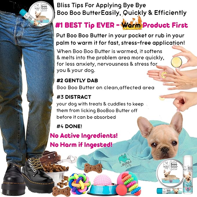 The Blissful Dog .50 oz Tube French Bulldog Booboo Butter