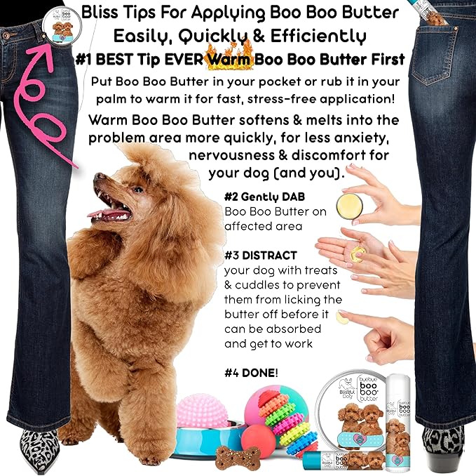 The Blissful Dog 8 oz TIN Poodle Booboo Butter
